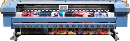 Allwin C8 PLUS 3.3 meter solvent printer with 8 Konica 512i or HS1000 high speed heads