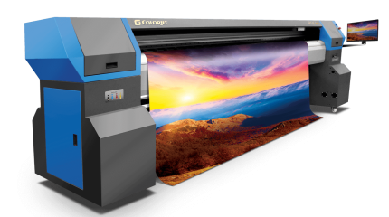 ColorJet Irisjet Pro hi speed low investment 3.2 meter solvent printer