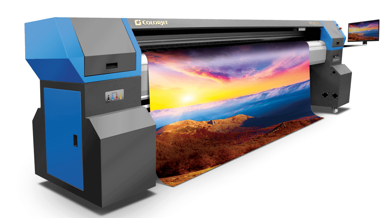 ColorJet Irisjet Pro hi speed low investment 3.2 meter solvent printer ColorJet Irisjet Pro hi speed low investment 3.2 meter solvent printer