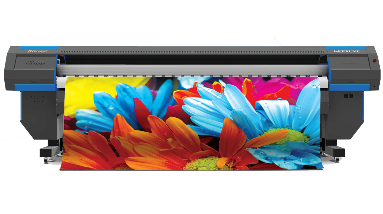 ColorJet Neptune classic 3.2 meter roll to roll solvent flex printing machine ColorJet Neptune classic 3.2 meter roll to roll solvent flex printing machine