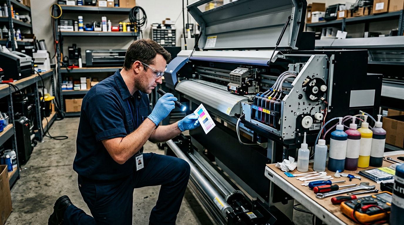 Eco solvent printer problems and troubleshooting
