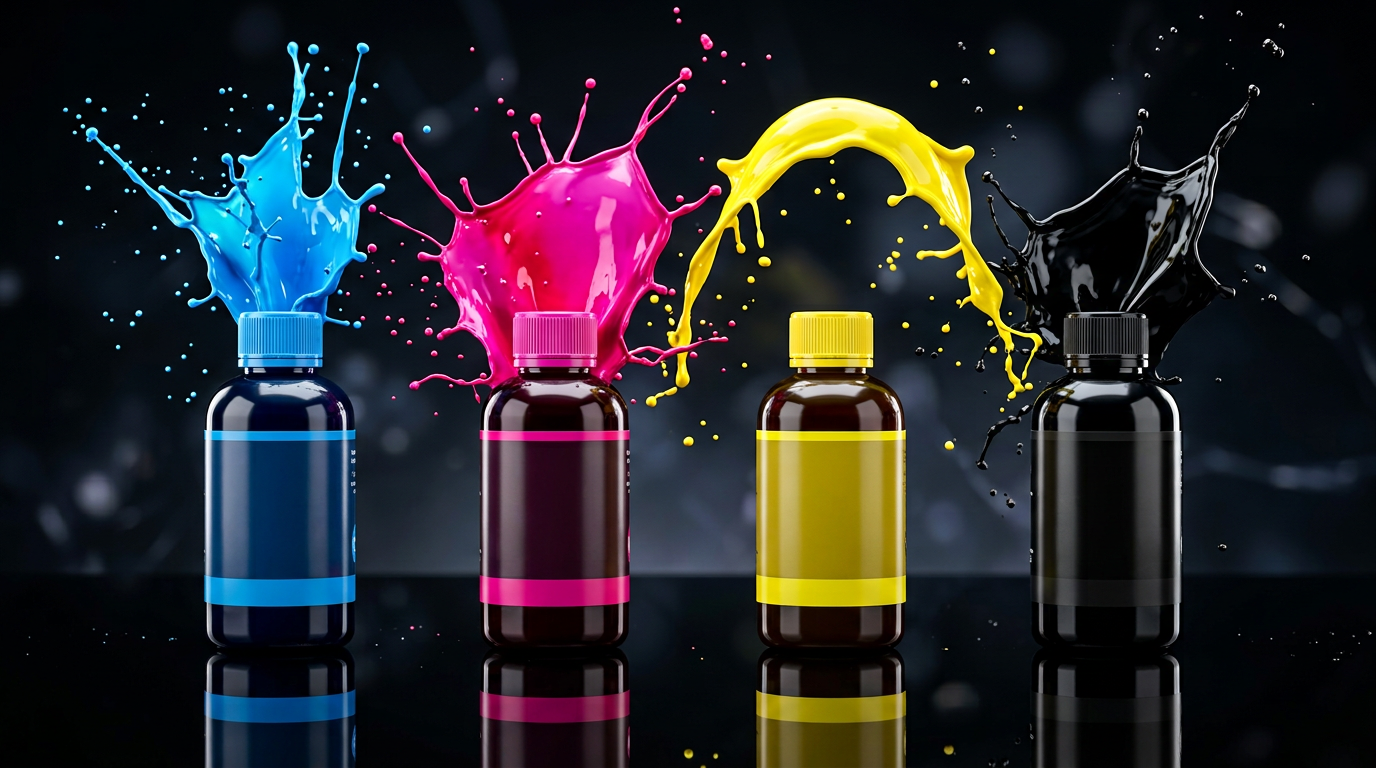 Eco solvent ink CMYK bottles price guide