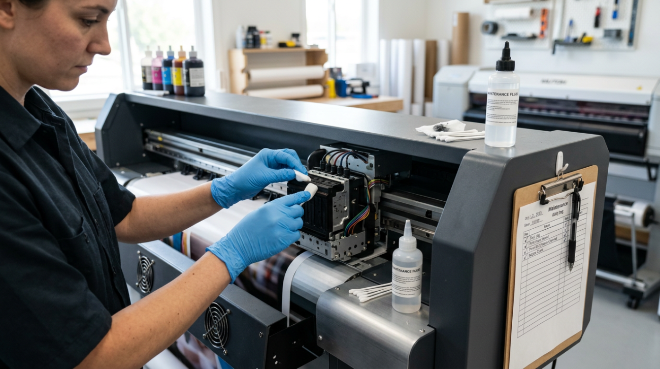 Flex printing machine maintenance checklist