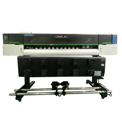 OMAJIC OM 1804PRO eco solvent printer with four Epson i3200-E1 heads, 1.8 meter