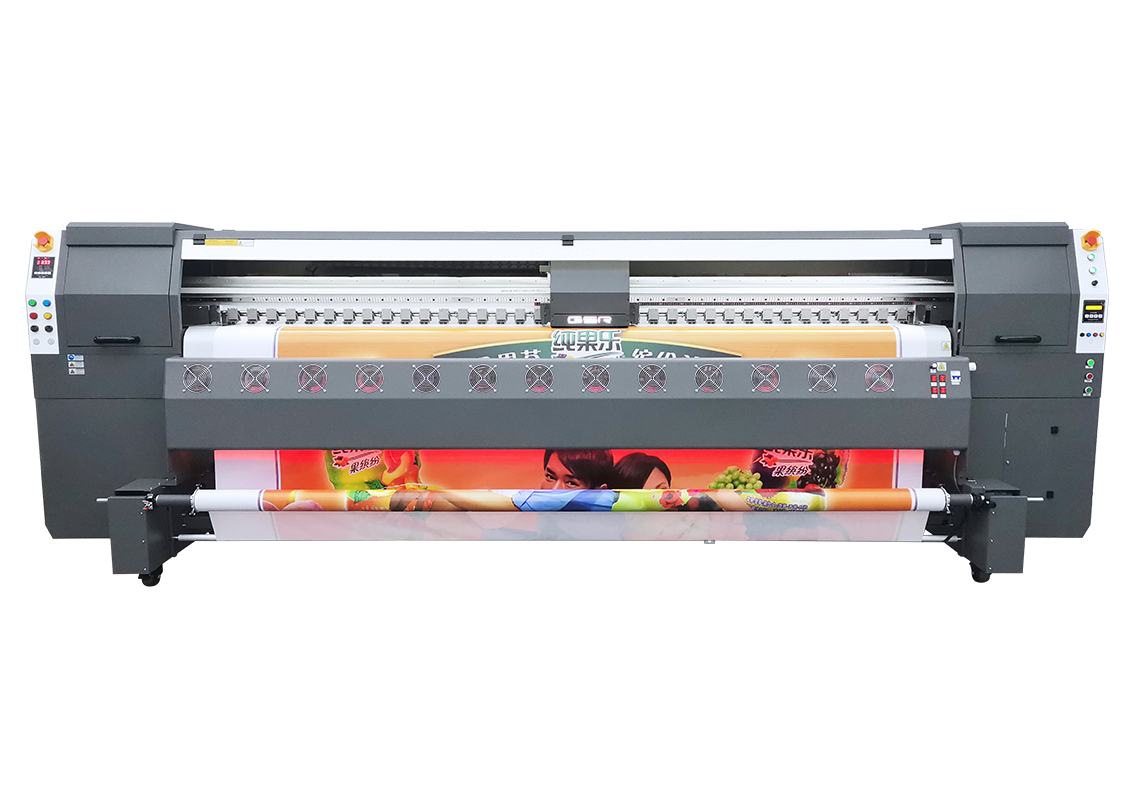 Gethray S85 solvent printer with eight Konica 512i heads, 3.2 meter Gethray S85 solvent printer with eight Konica 512i heads, 3.2 meter