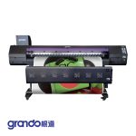 GRANDO GD-2202 eco solvent printer with two Epson I3200-E1 print heads printing vinyl