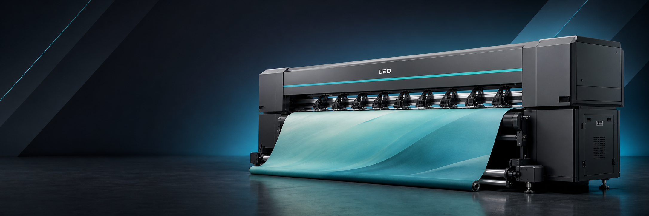 UED Horizon F3248 Solvent Printer (Konica Aqua 6pl, 3.2m, 4/8 Heads) UED Horizon F3248 Solvent Printer (Konica Aqua 6pl, 3.2m, 4/8 Heads) - UED wide-format printing machine
