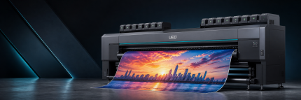 UED Striker F3248 Solvent Printer (KM512, 3.2m, 4/8 Heads) - UED wide-format printing machine
