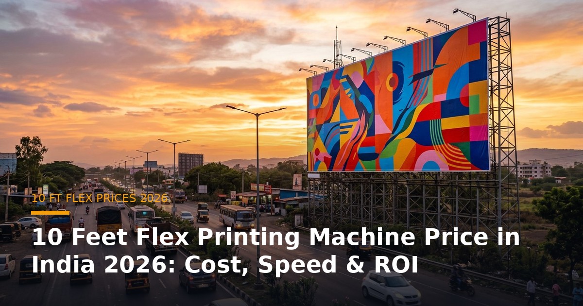 10 Feet Flex Printing Machine Price in India 2026: Cost, Speed & ROI banner