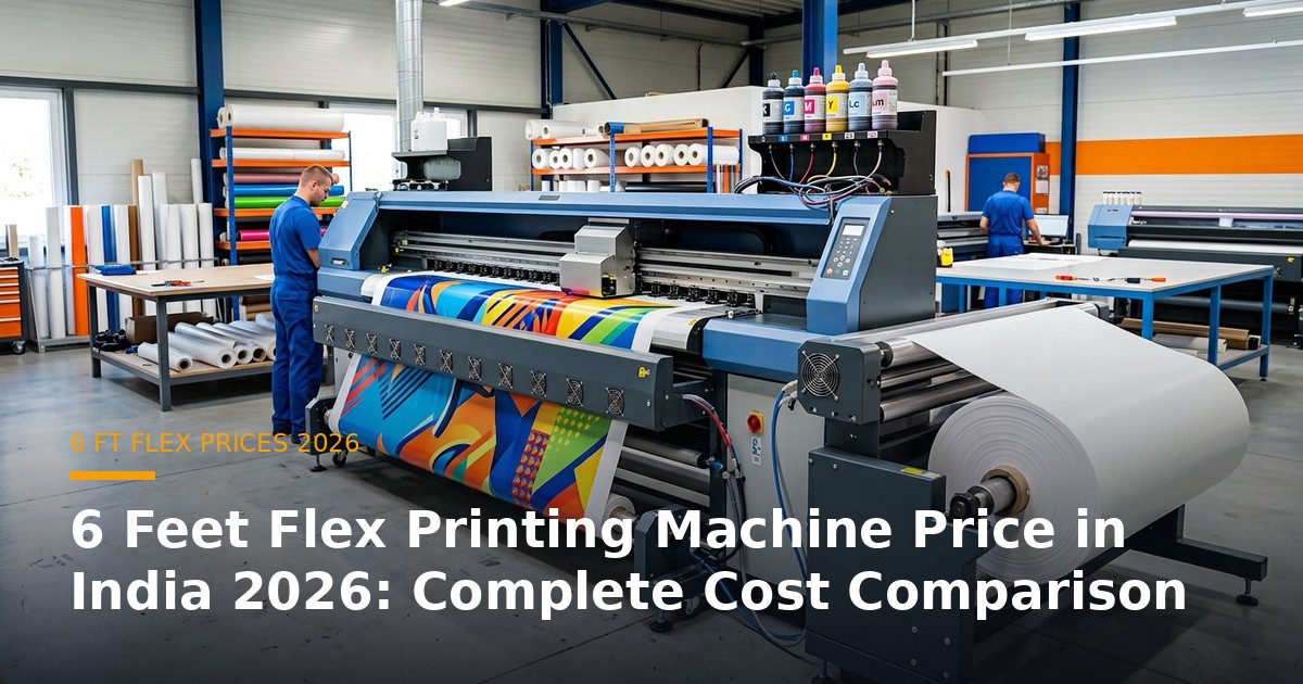 6 Feet Flex Printing Machine Price in India 2026: Complete Cost Comparison banner