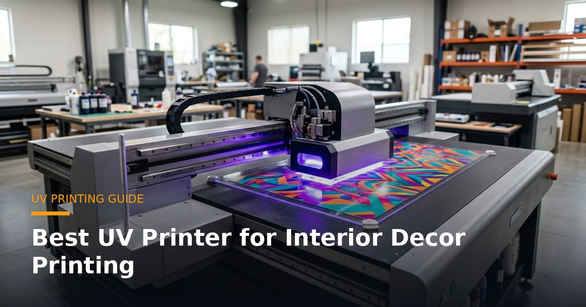 Best UV Printer for Interior Decor Printing banner