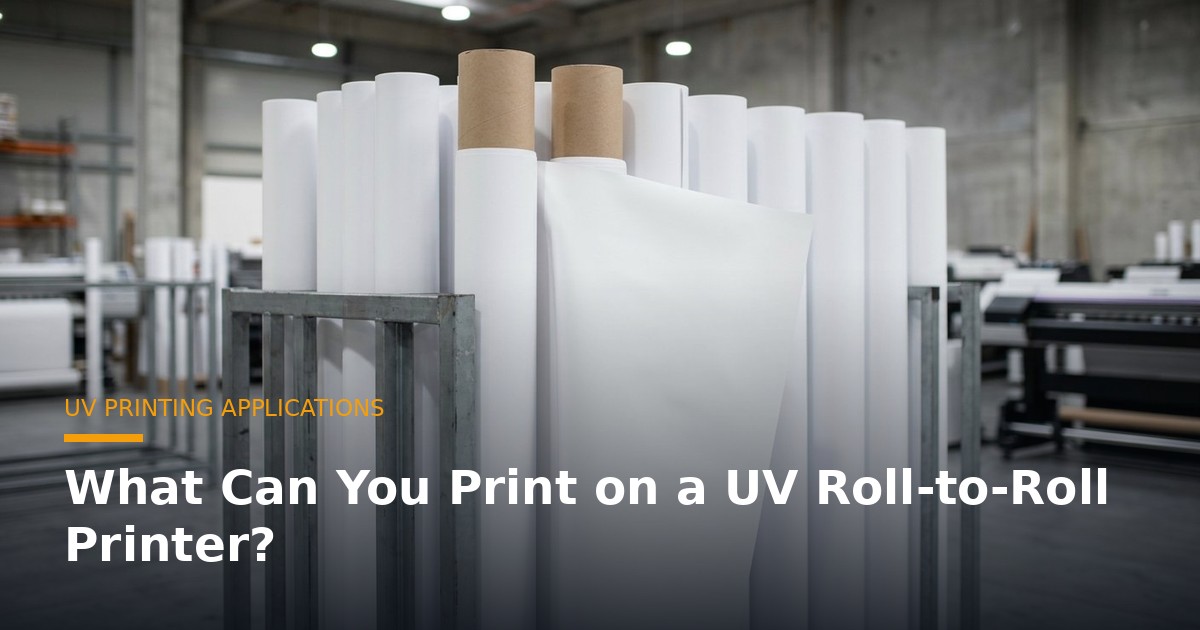 What Can You Print on a UV Roll-to-Roll Printer banner