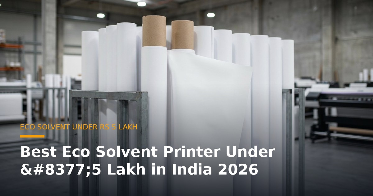 Best Eco Solvent Printer Under ₹