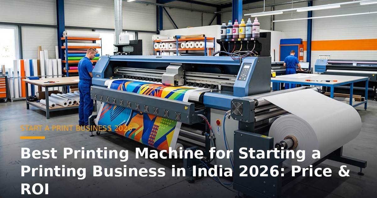 Best Printing Machine for Starting a Printing Business in India 2026: Price & ROI banner