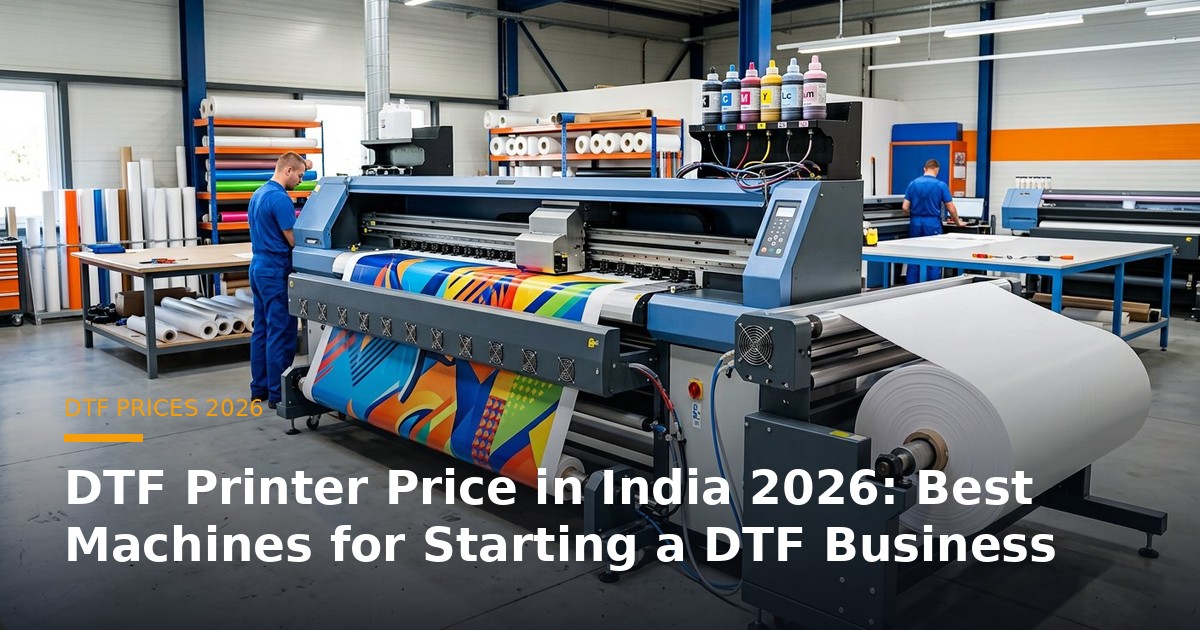 DTF Printer Price in India 2026: Best Machines for Starting a DTF Business banner
