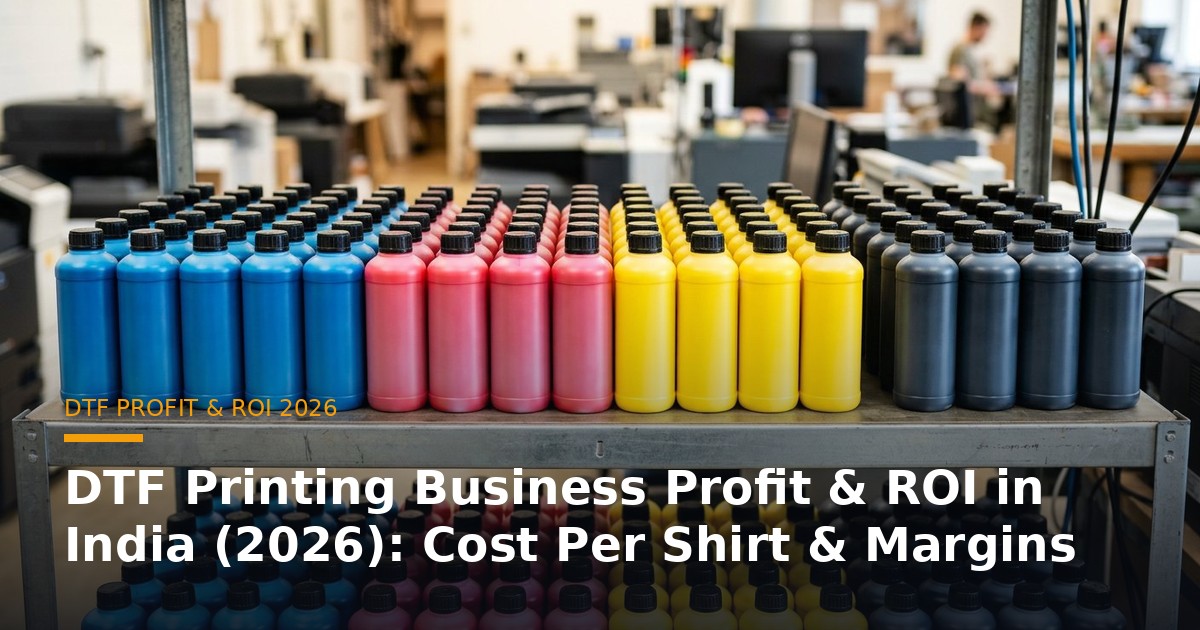 DTF Printing Business Profit & ROI in India (2026): Cost Per Shirt & Margins banner