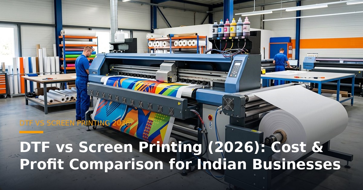 DTF vs Screen Printing (2026): Cost & Profit Comparison for Indian Businesses banner