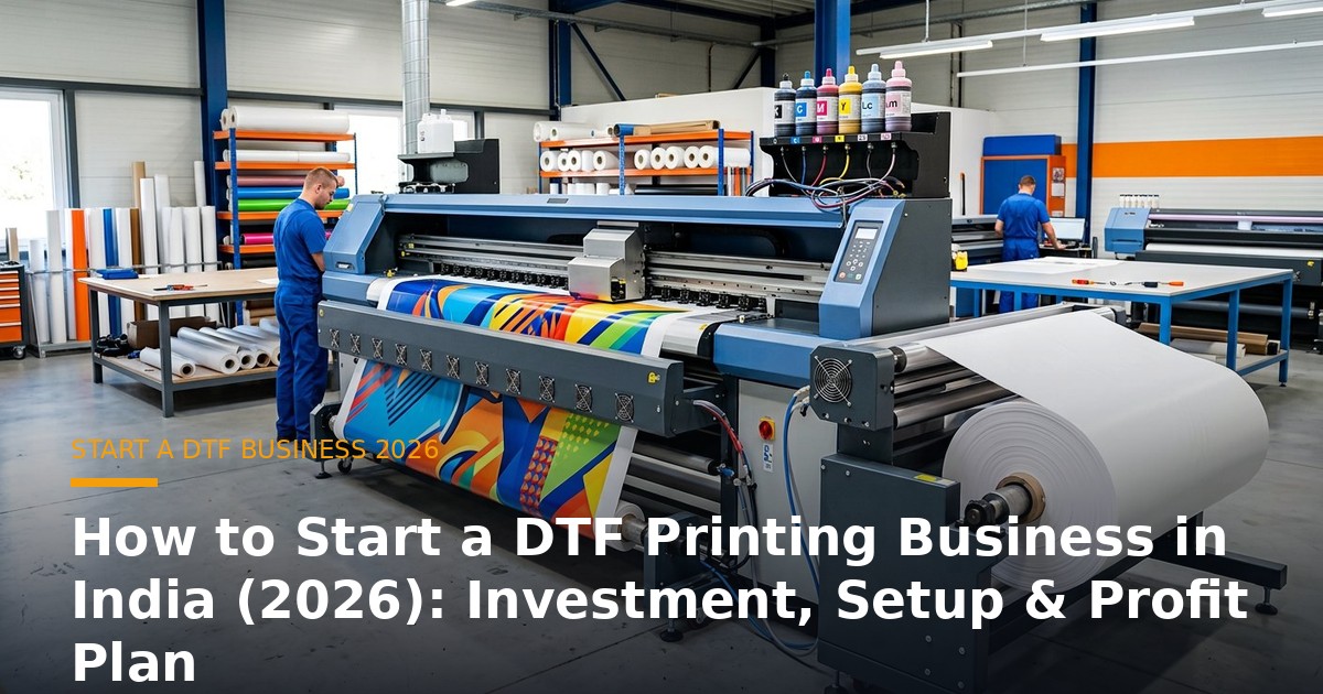 How to Start a DTF Printing Business in India (2026): Investment, Setup & Profit Plan banner