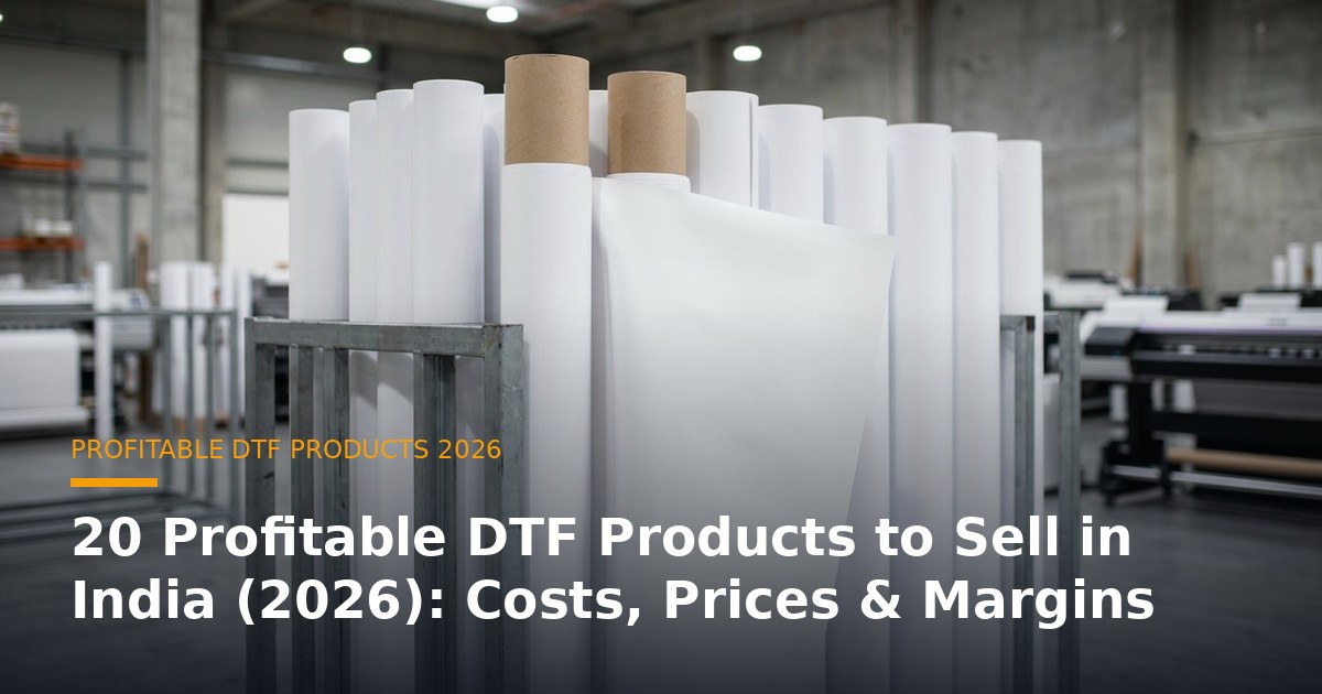 20 Profitable DTF Products to Sell in India (2026): Costs, Prices & Margins banner