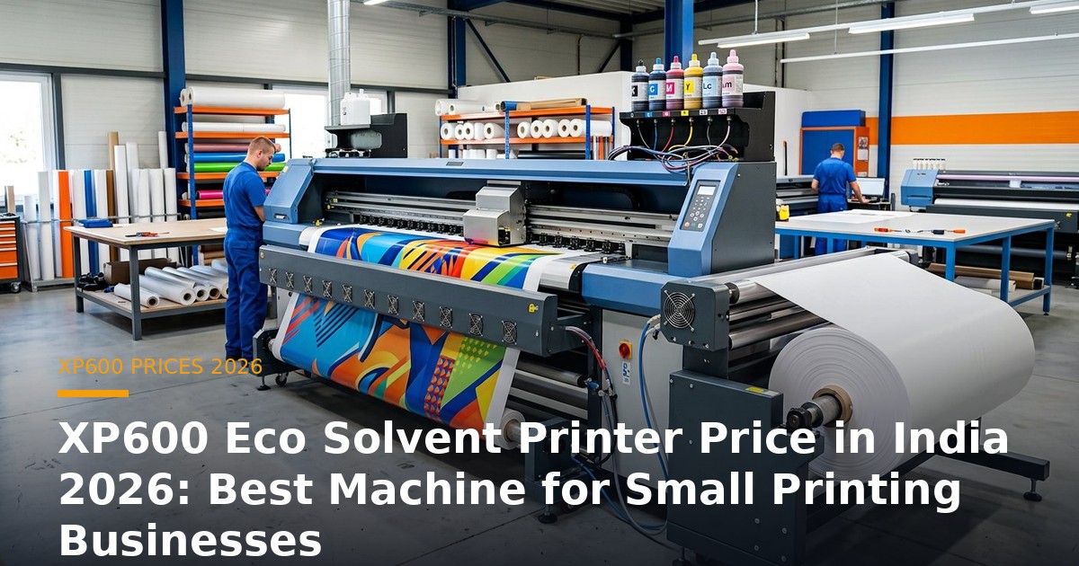 XP600 Eco Solvent Printer Price in India 2026: Best Machine for Small Printing Businesses banner