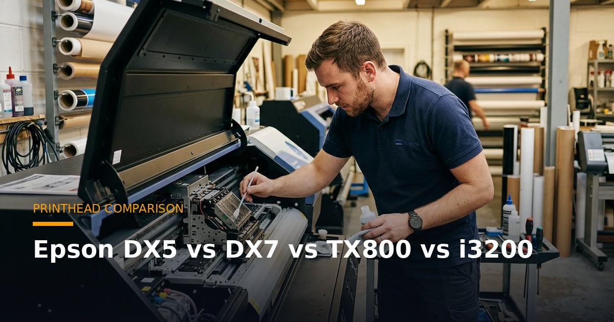 Epson DX5 vs DX7 vs TX800 vs i3200: Which Eco-Solvent Printhead Should You Buy?