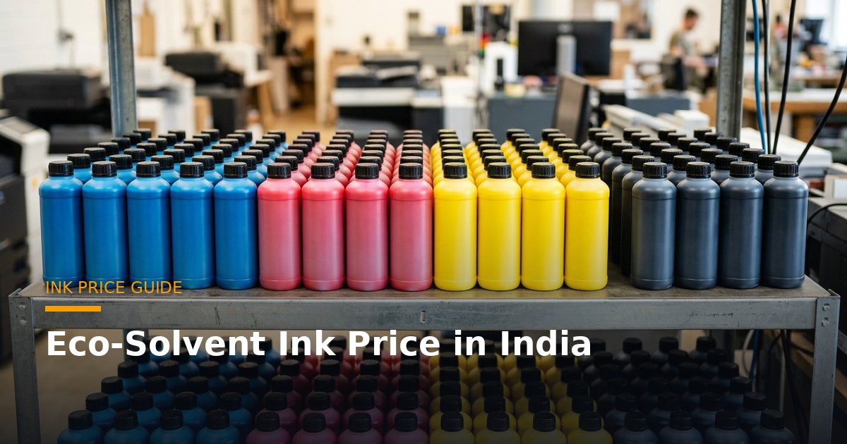 Eco-Solvent Ink Price in India: Cost per Litre & Where to Buy