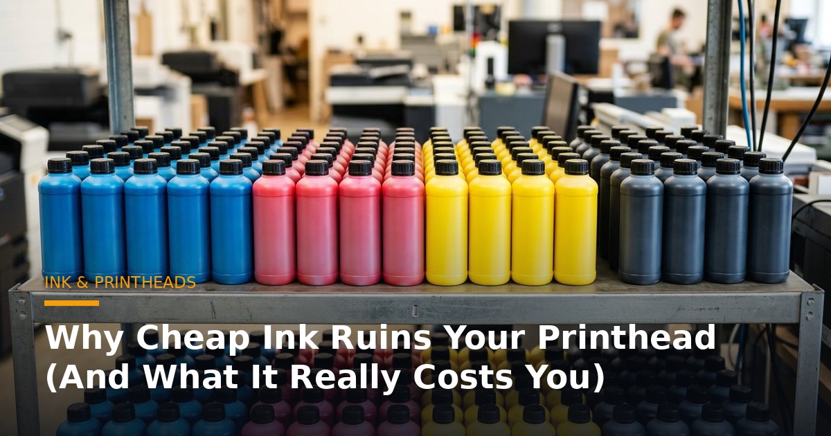 Why Cheap Ink Ruins Your Printhead (And What It Really Costs You)