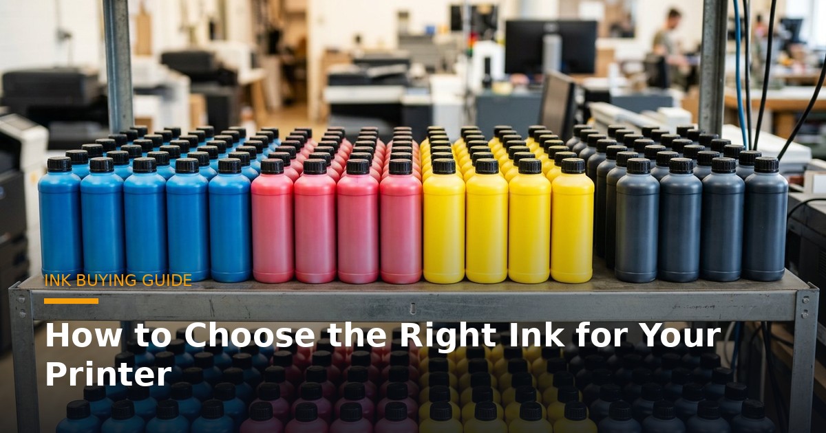 How to Choose the Right Ink for Your Printer: Complete India Guide