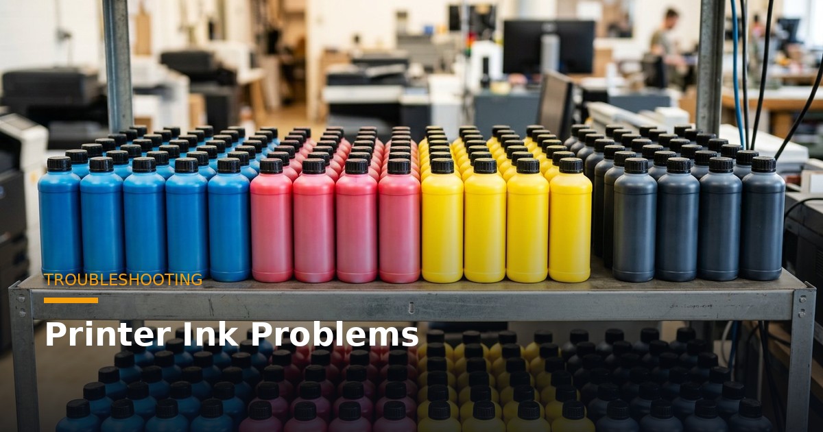 Printer Ink Problems: Clogging, Banding & Not Drying (Causes & Fixes)