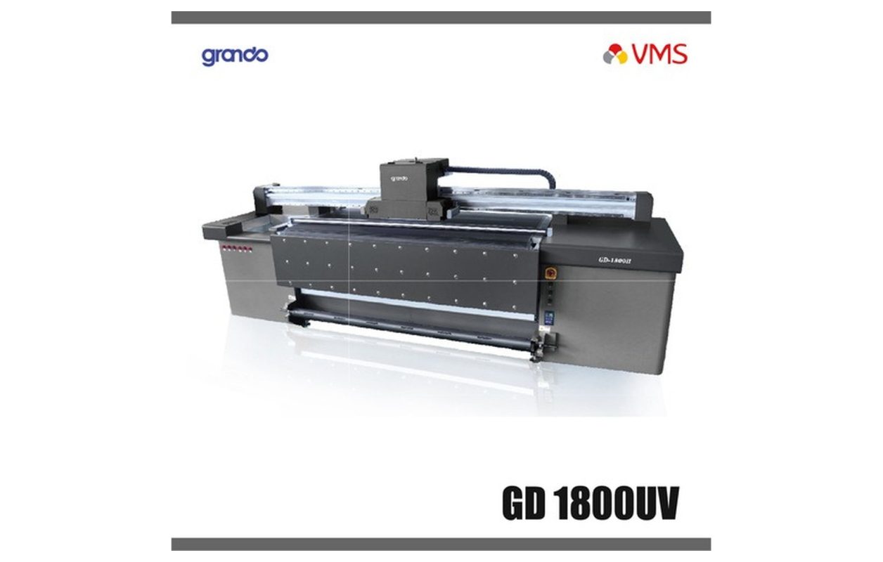 GRANDO GD-1800H UV Hybrid Printer (4× Epson I3200-U1, 1.8 m)