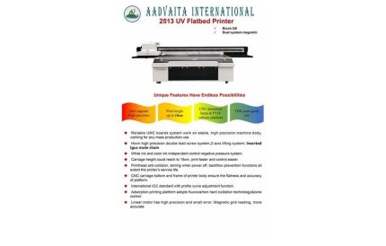 OMAJIC 8×4 ft Glass / PVC Door UV Printer (2× Ricoh Gen5, CMYK+W)