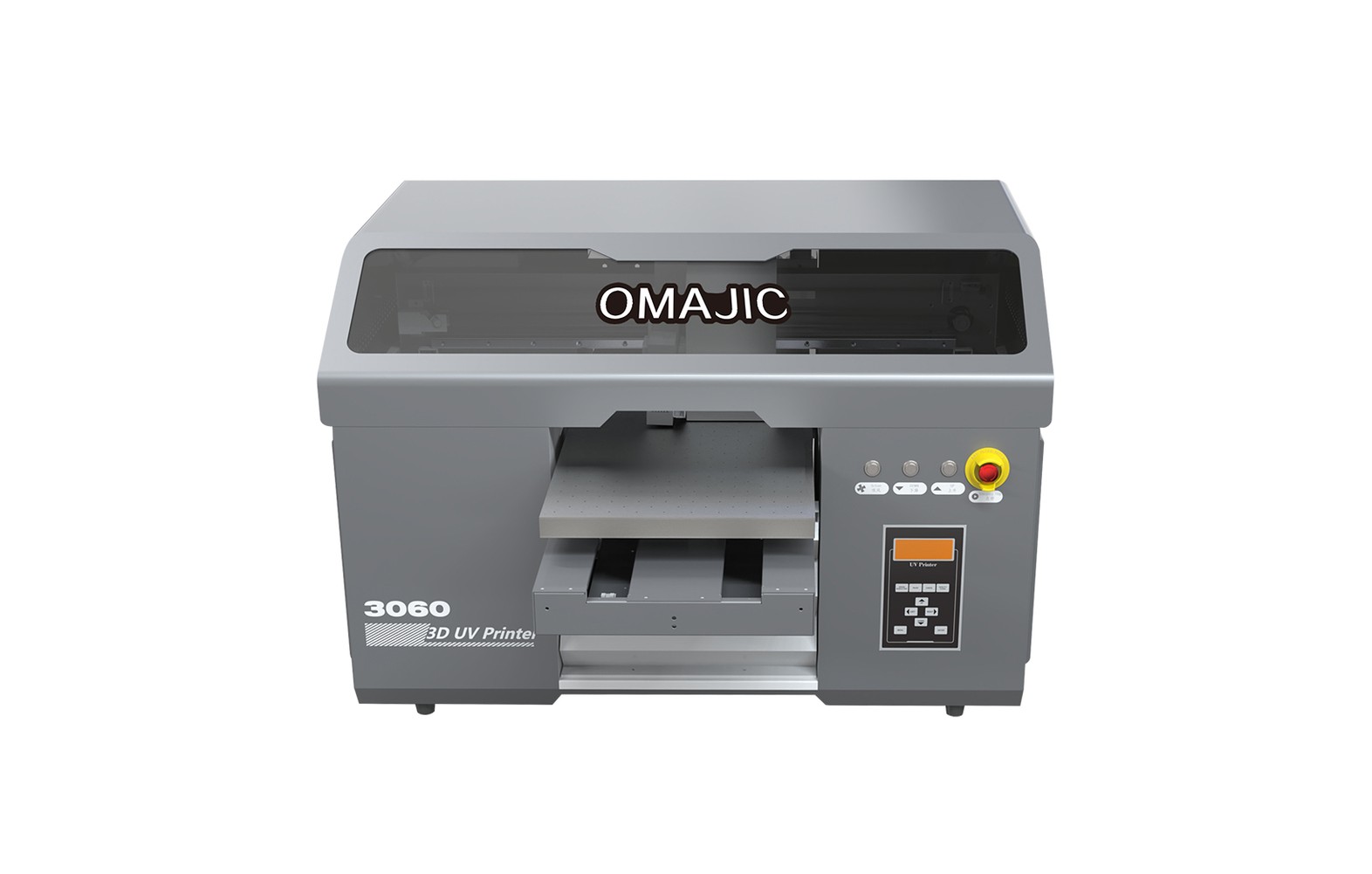 OMAJIC UV3060E compact flatbed UV printer with 2 XP600 heads OMAJIC UV3060E compact flatbed UV printer with 2 XP600 heads