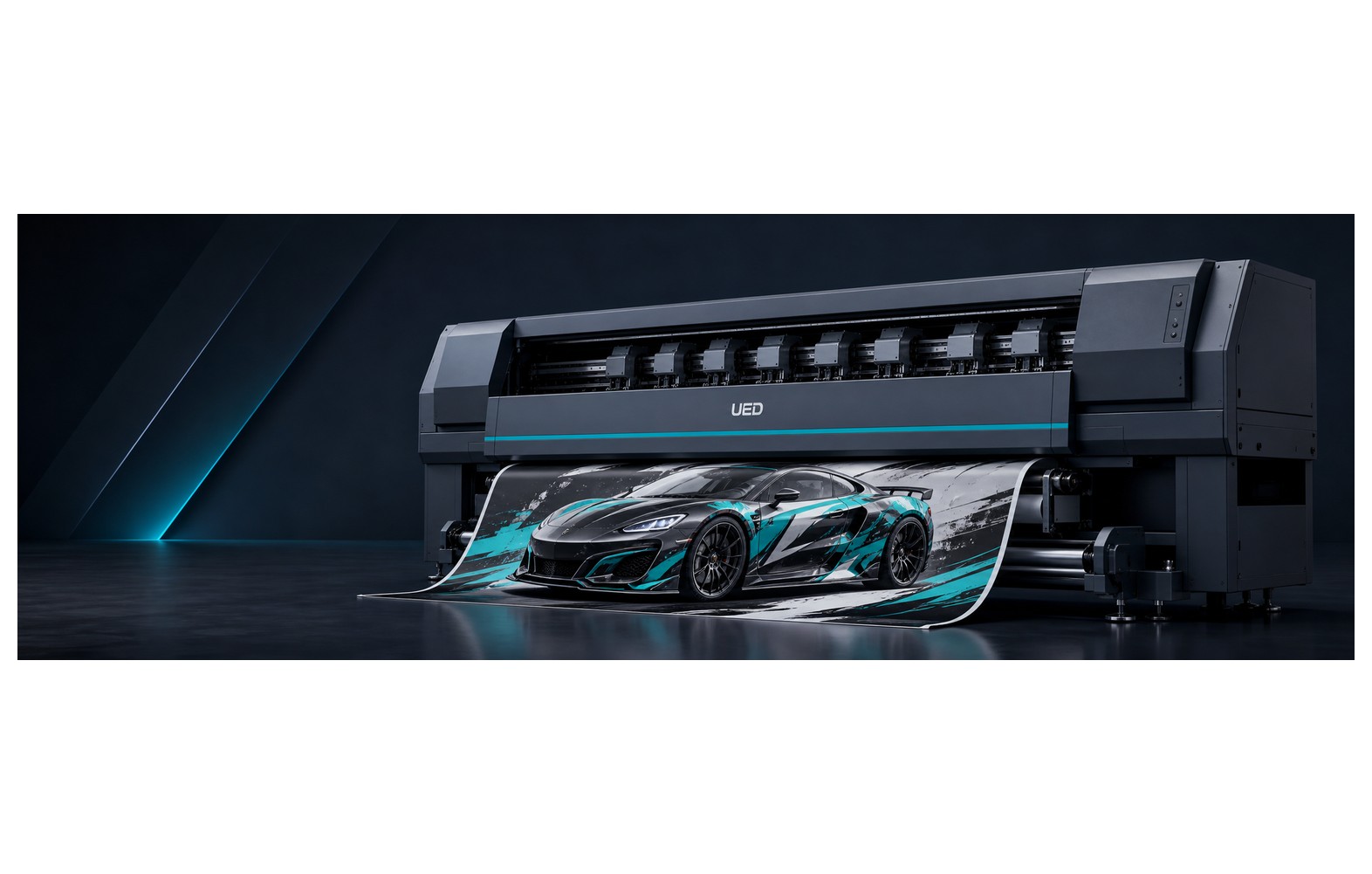 UED Titan F3248 Solvent Printer (3.2m, 4/8 Heads) - UED wide-format printing machine UED Titan F3248 Solvent Printer (3.2m, 4/8 Heads) - UED wide-format printing machine