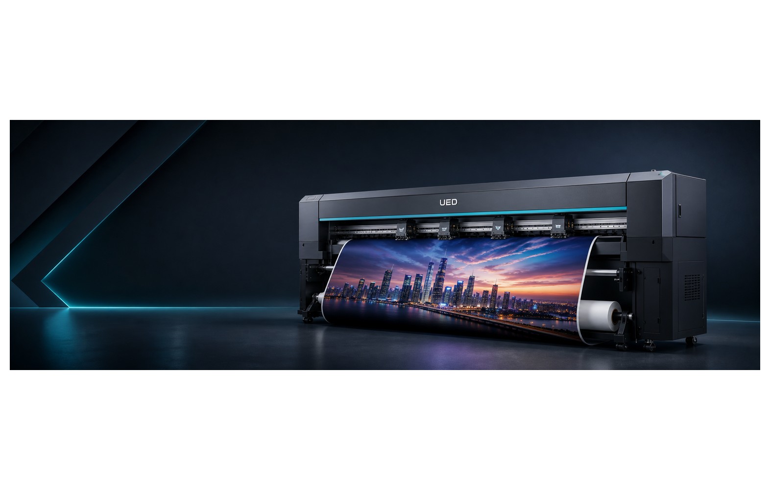 UED Meridian F3204 Solvent Printer (3.2m, 4 Heads) - UED wide-format printing machine UED Meridian F3204 Solvent Printer (3.2m, 4 Heads) - UED wide-format printing machine