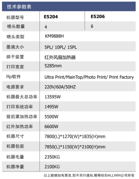 Allwin E5306 5.3m Solvent Printer (9888H, 3-Row 6 Heads) – view 1