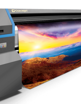 ColorJet Irisjet Pro hi speed low investment 3.2 meter solvent printer