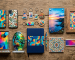 Profitable UV printing products acrylic trophies phone cases flatlay
